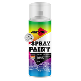 Spray paint lacquer matt
