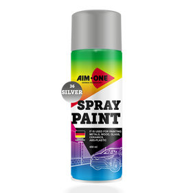 Spray paint silver
